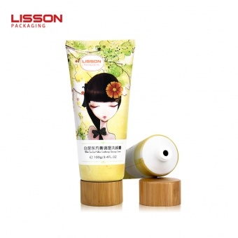 tube cosmétique en bambou