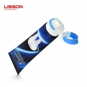 Emballage de tube de dentifrice écologique vide personnalisé D35 avec capuchon double couleur
