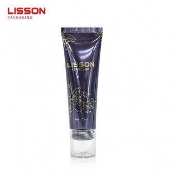 Tube cosmétique en plastique de 50 ml avec applicateur de massage en céramique