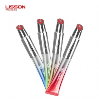 Tube de crème contour des yeux vibrant électrique innovant avec applicateur en métal