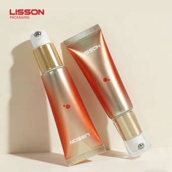 Tube cosmétique à bille en acier inoxydable