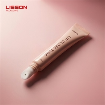Tube souple de gloss à lèvres professionnel à embout floqué