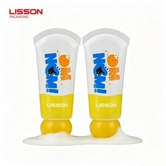 Tubes souples à bouchon sphérique mignons pour les soins de la peau des enfants