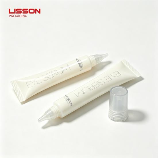 Tube cosmétique souple de 19 mm avec embout compte-gouttes long