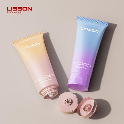 50mm Dual Chamber Cosmetic Tube With Flip Cap