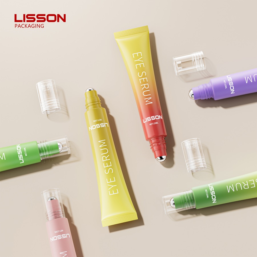 Steel Roller Ball Applicator Eye Cream Tube
