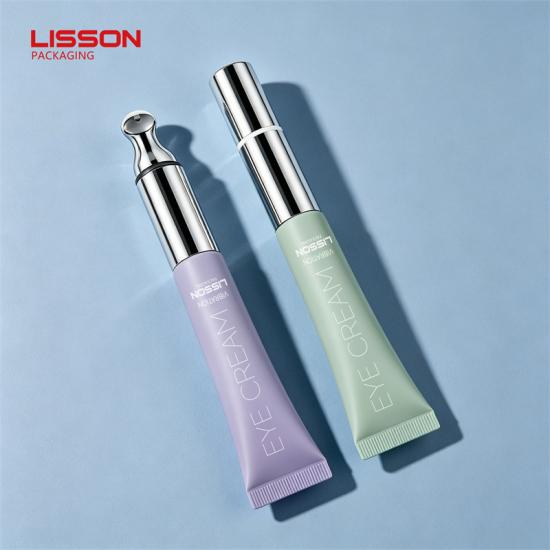 Tube de crème contour des yeux vibrant avec applicateur en alliage de zinc