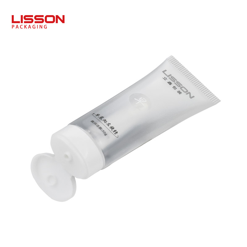 Cosmetic Flip Top Cap Dual Chamber Tube