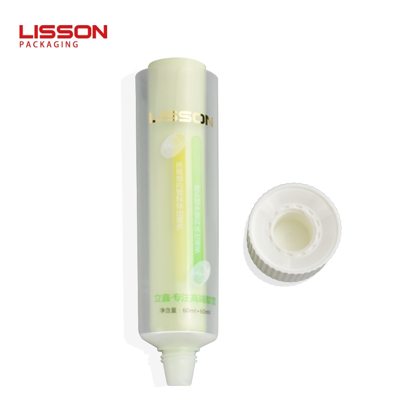 Dual Chamber Cosmetic Squeeze Tube