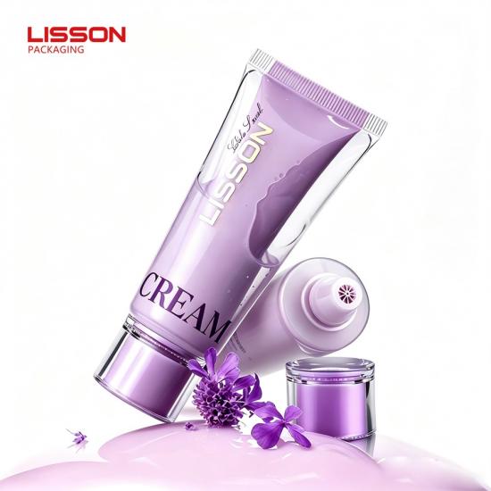 Tube cosmétique PE compressible à double chambre
