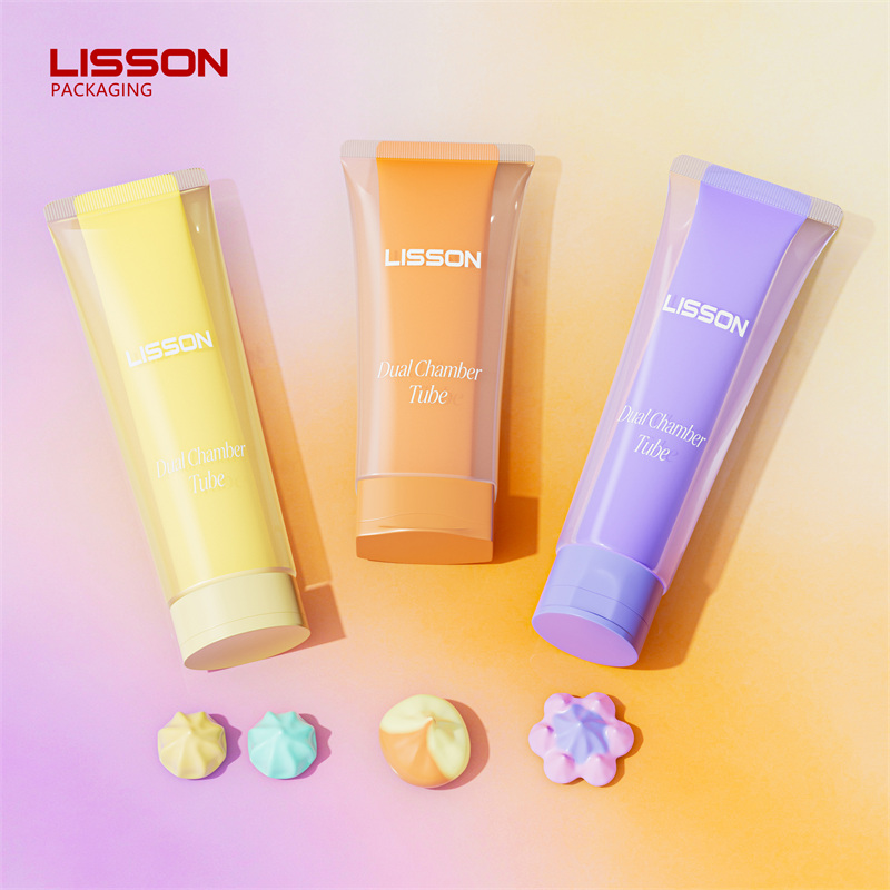  Dual Chamber Cosmetic Tube Packaging