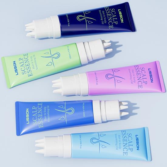 Tube souple pour essence de cuir chevelu D40 mm avec applicateur à peigne en silicone