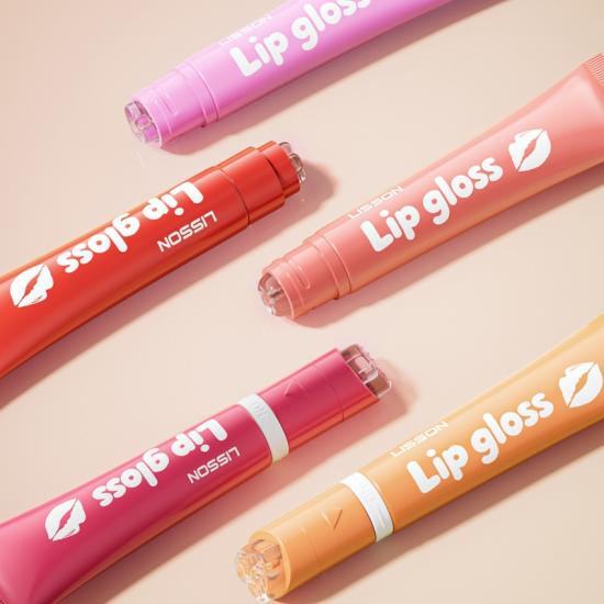 Emballage de tubes de gloss à lèvres avec applicateur en silicone premium