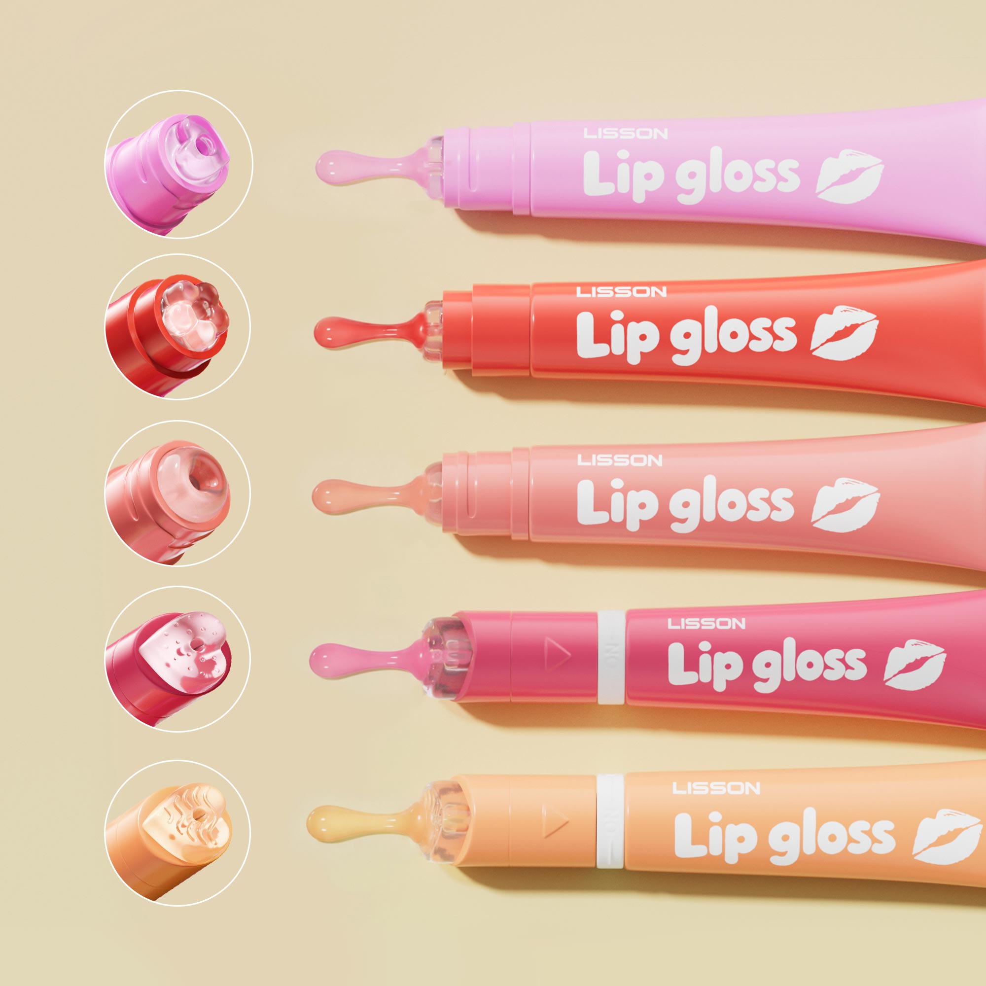 Tubes de gloss à lèvres