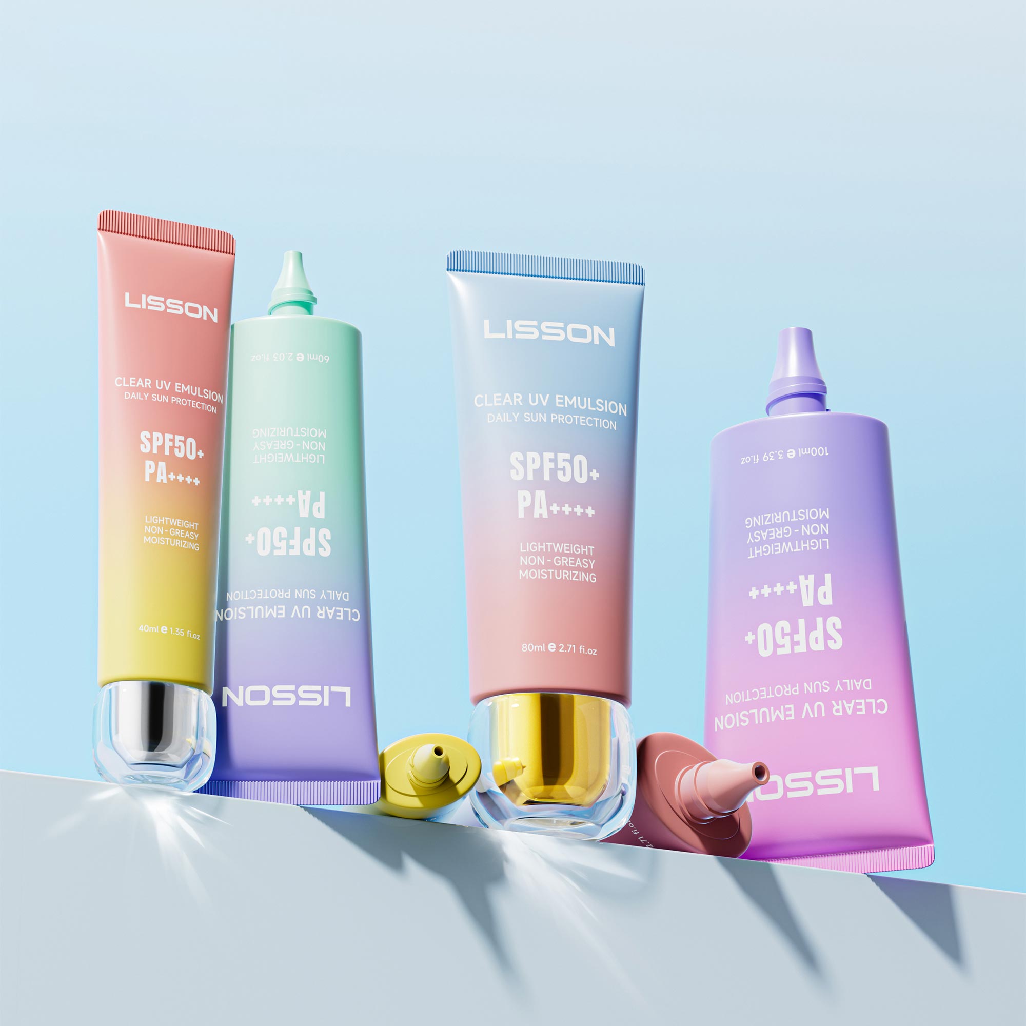 Tubes de soins de la peau