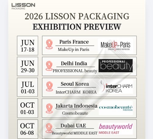 Tournée mondiale des salons 2026 de Lisson Packaging