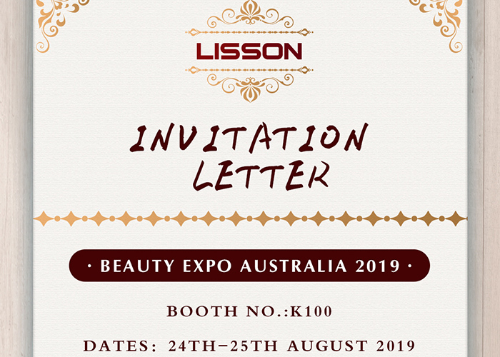 lettre d'invitation pour beauty expo australia 2019